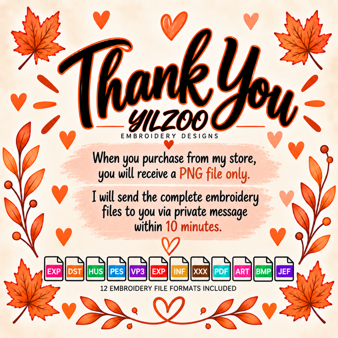 Autumn Duck with Umbrella Embroidery Design