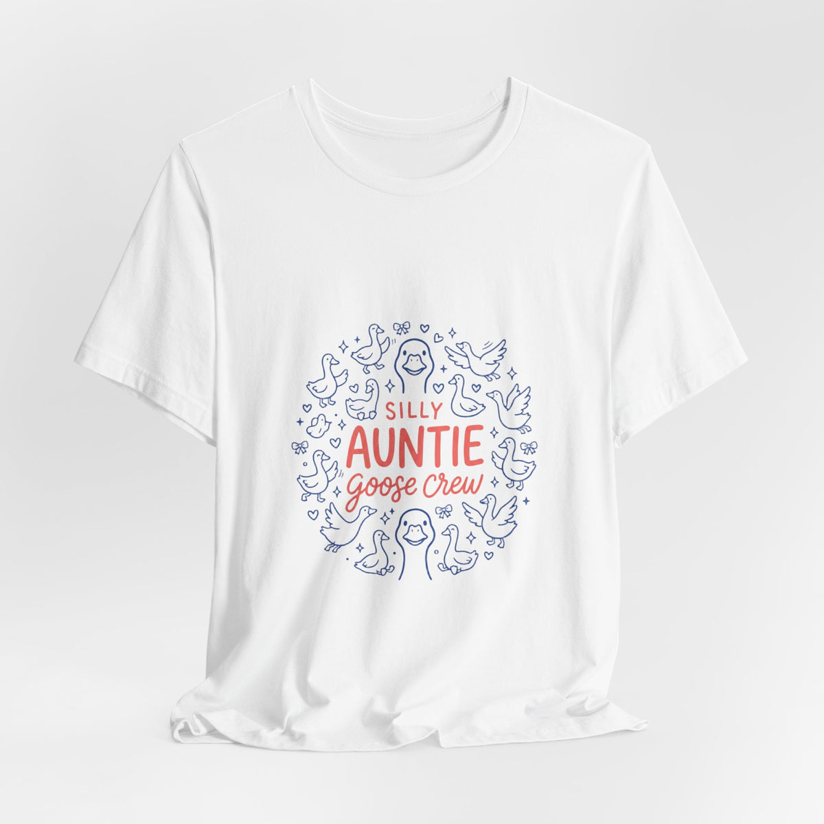 Silly Auntie Goose Crew T-Shirt | Auntie Apparel, New Aunt Tee