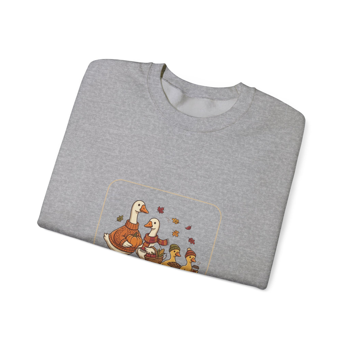 Thankful Flock Sweatshirt | Thanksgiving Turkeys, Fall Leaves, Harvest Cozy