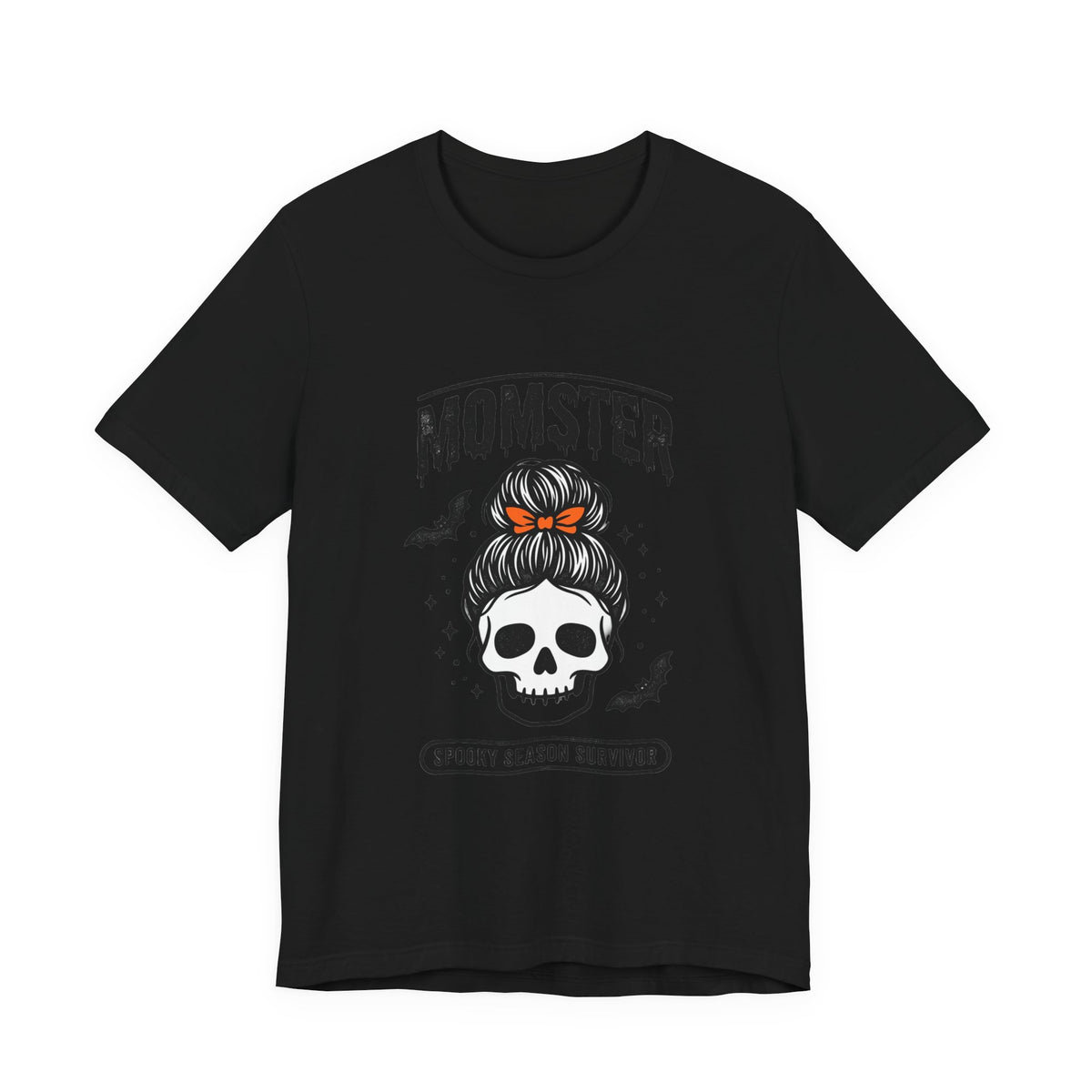 Momster Skull Momster Tee | Halloween mom, bats & spooky lettering