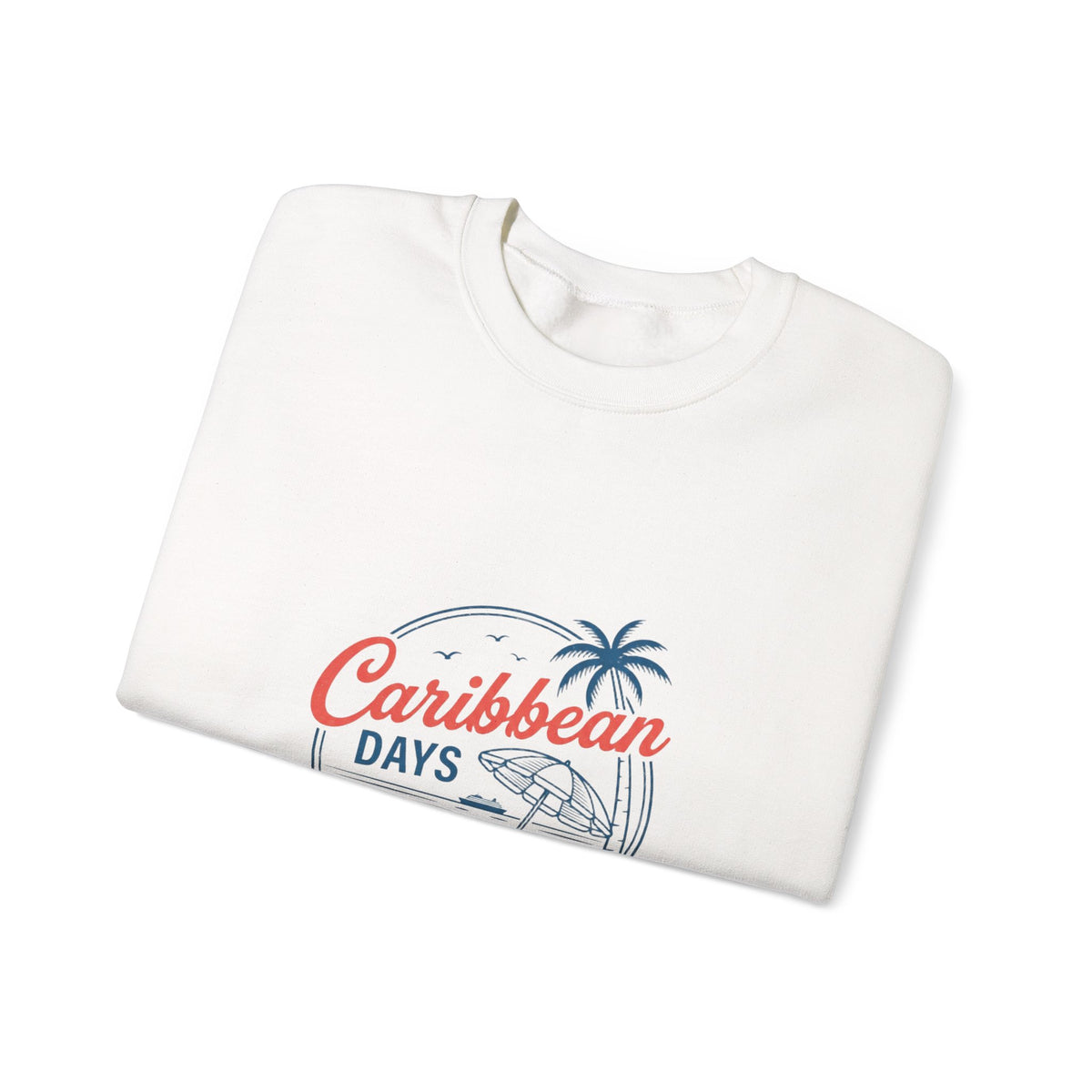 Caribbean Days Tropical Cruise Sweatshirt | Nautical Palm Beach Vibes