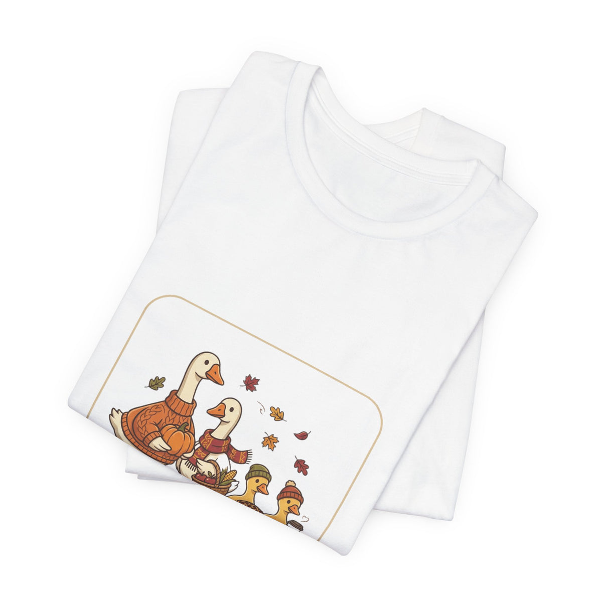 Thankful Flock Turkey Family Tee | Thanksgiving, Harvest Autumn Shirt