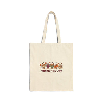 Friendsgiving Crew Tote | Thanksgiving Canvas Tote, Pumpkin Pie & Fall Foliage