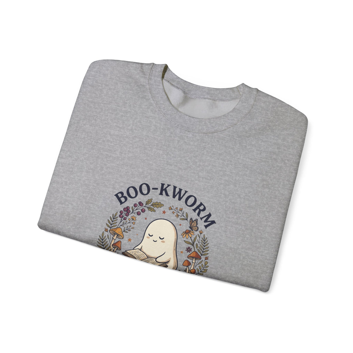 Boo-Kworm Botanica Sweatshirt | Spooky Reader, Cozy Halloween Bookish