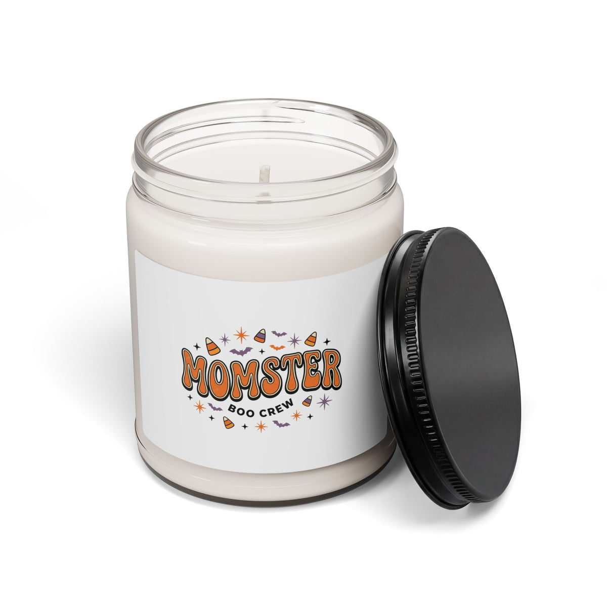 Momster Boo Crew Candle | Halloween Soy Candle, Spooky Mom Graphic