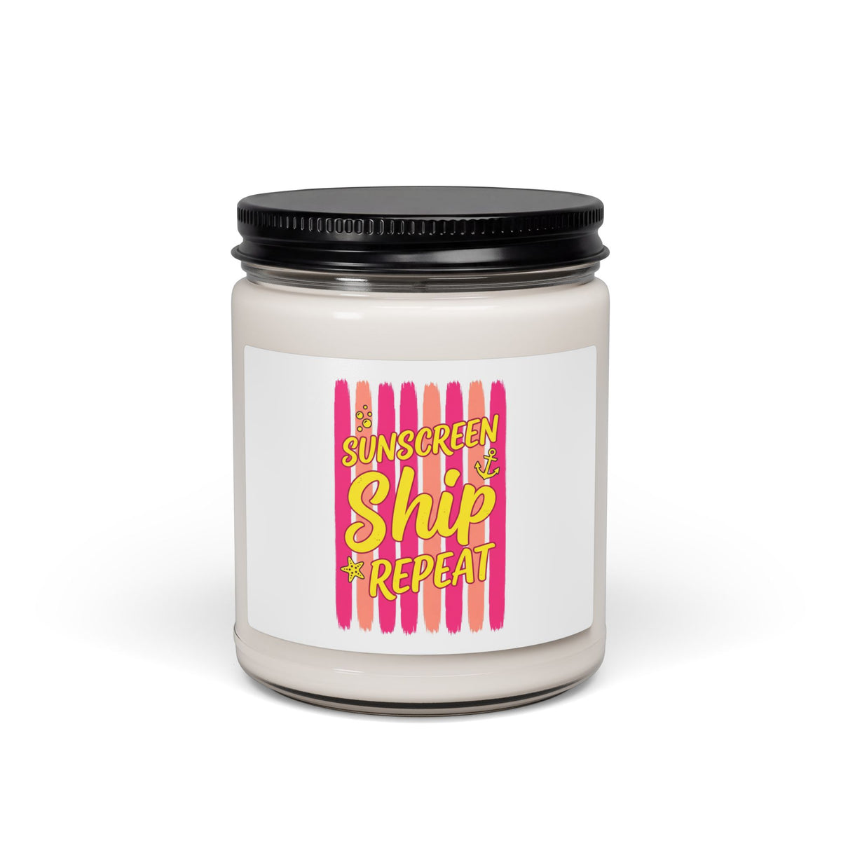 Sunscreen Ship Repeat Candle | Scented Soy, Tropical Cruise Vibes