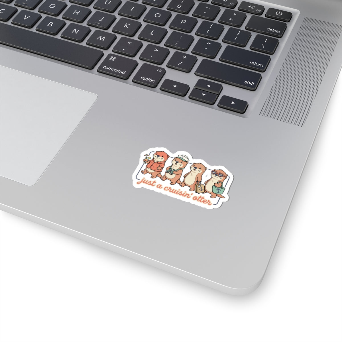 Cruisin' Otter Sticker | Cruise Vacation, Nautical Tropical Sticker