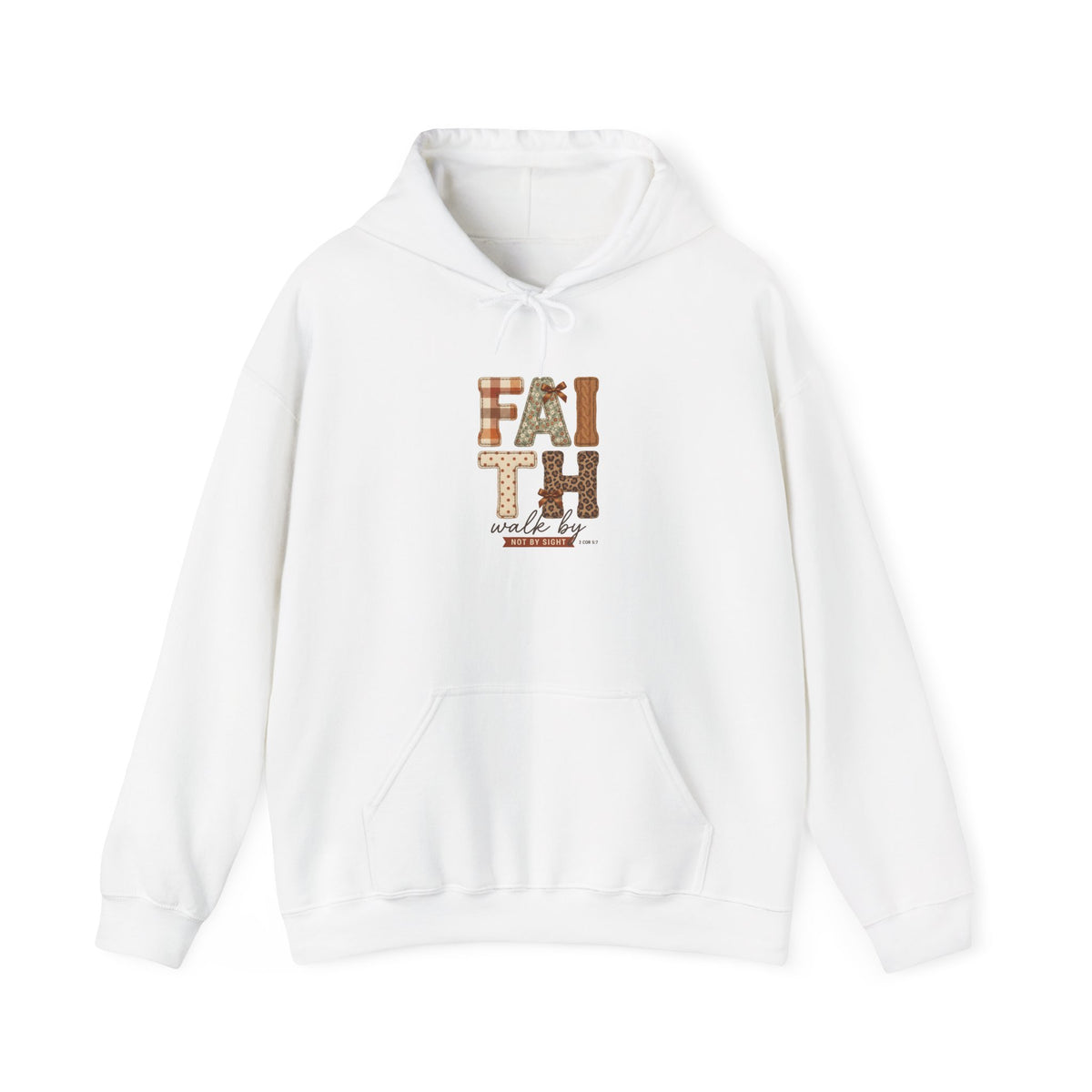 Faith in Autumn Hoodie | Christian Fall Scripture, Leaves & Pumpkin Design