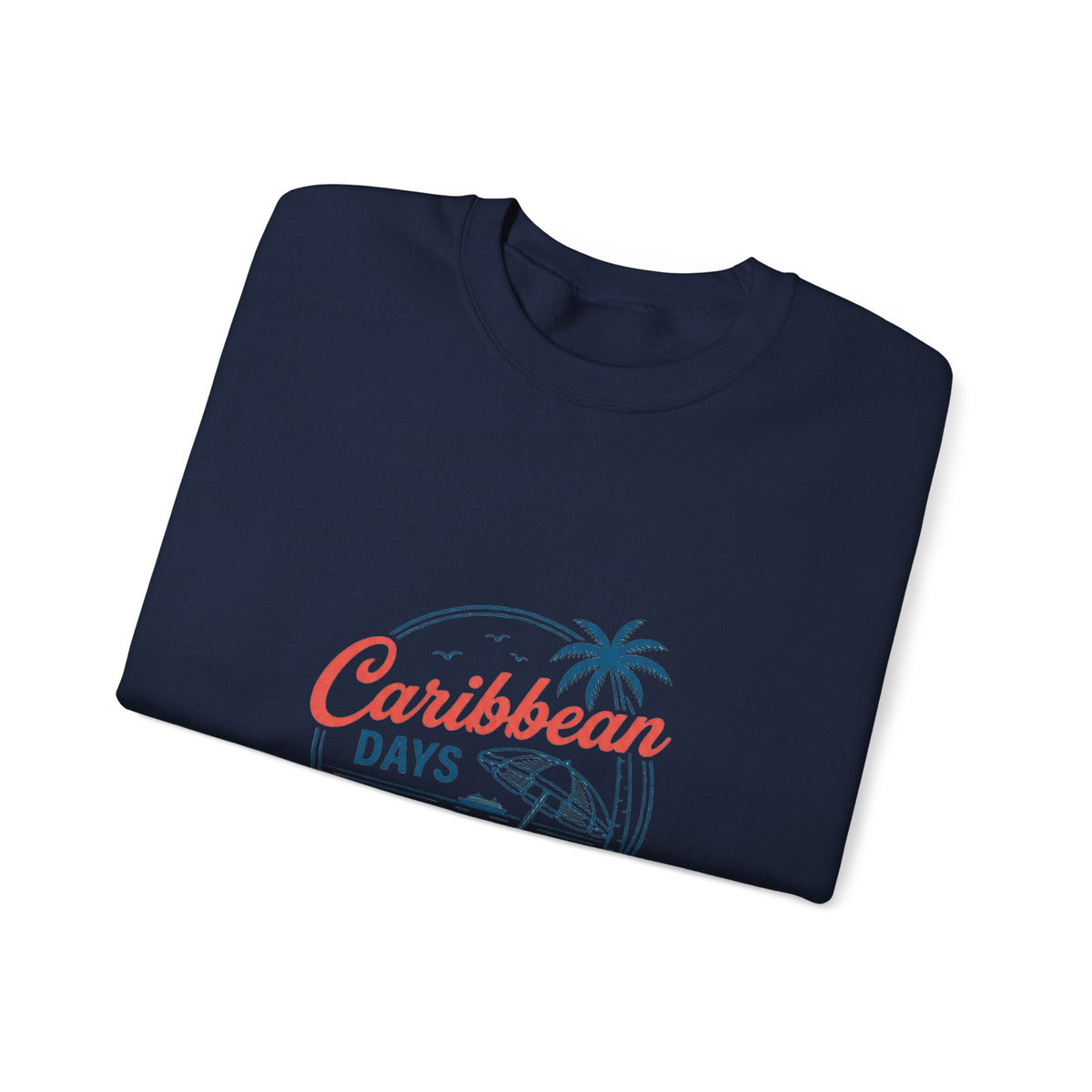 Caribbean Days Tropical Cruise Sweatshirt | Nautical Palm Beach Vibes