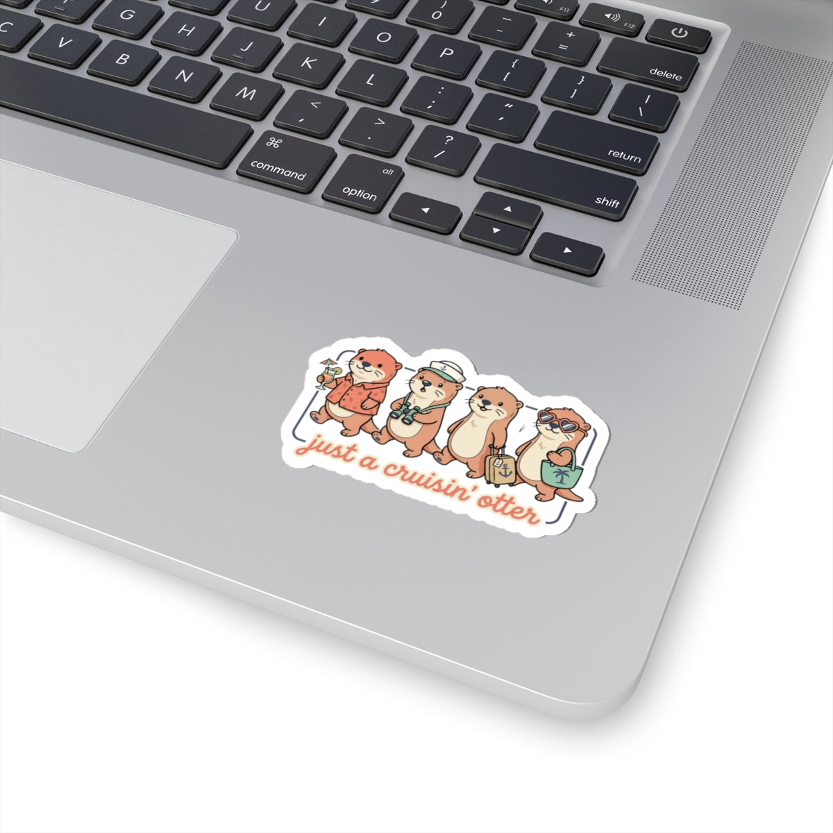 Cruisin' Otter Sticker | Cruise Vacation, Nautical Tropical Sticker