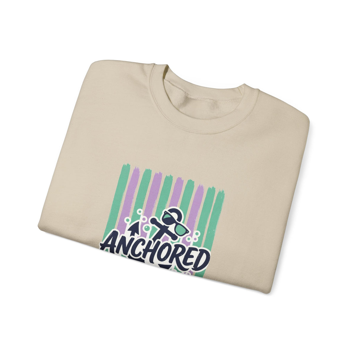 Anchored and Unbothered Sweatshirt | Cruise Vacation, Nautical Graphic