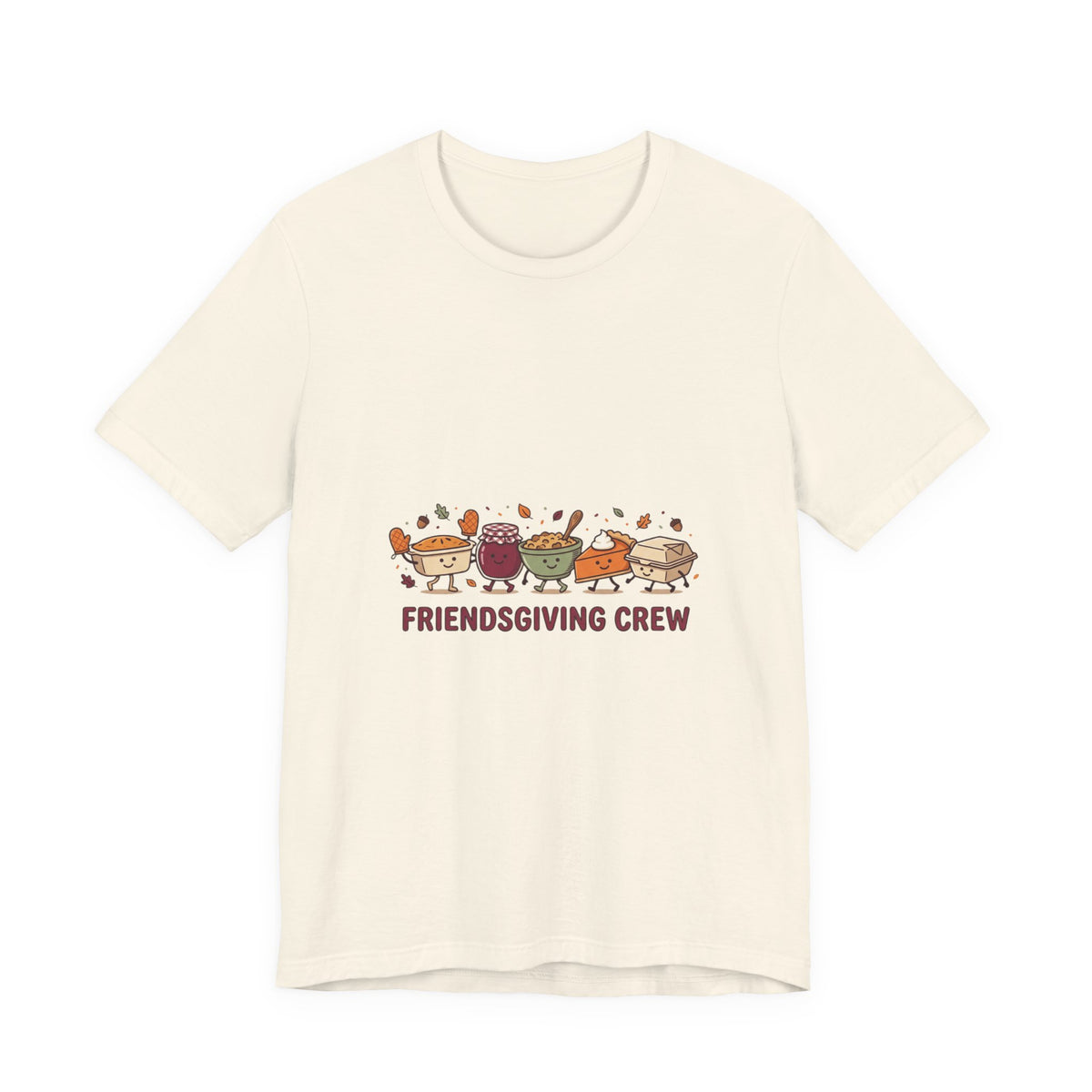 Friendsgiving Crew Tee | Thanksgiving Turkey, Pumpkin Pie, Fall Leaves