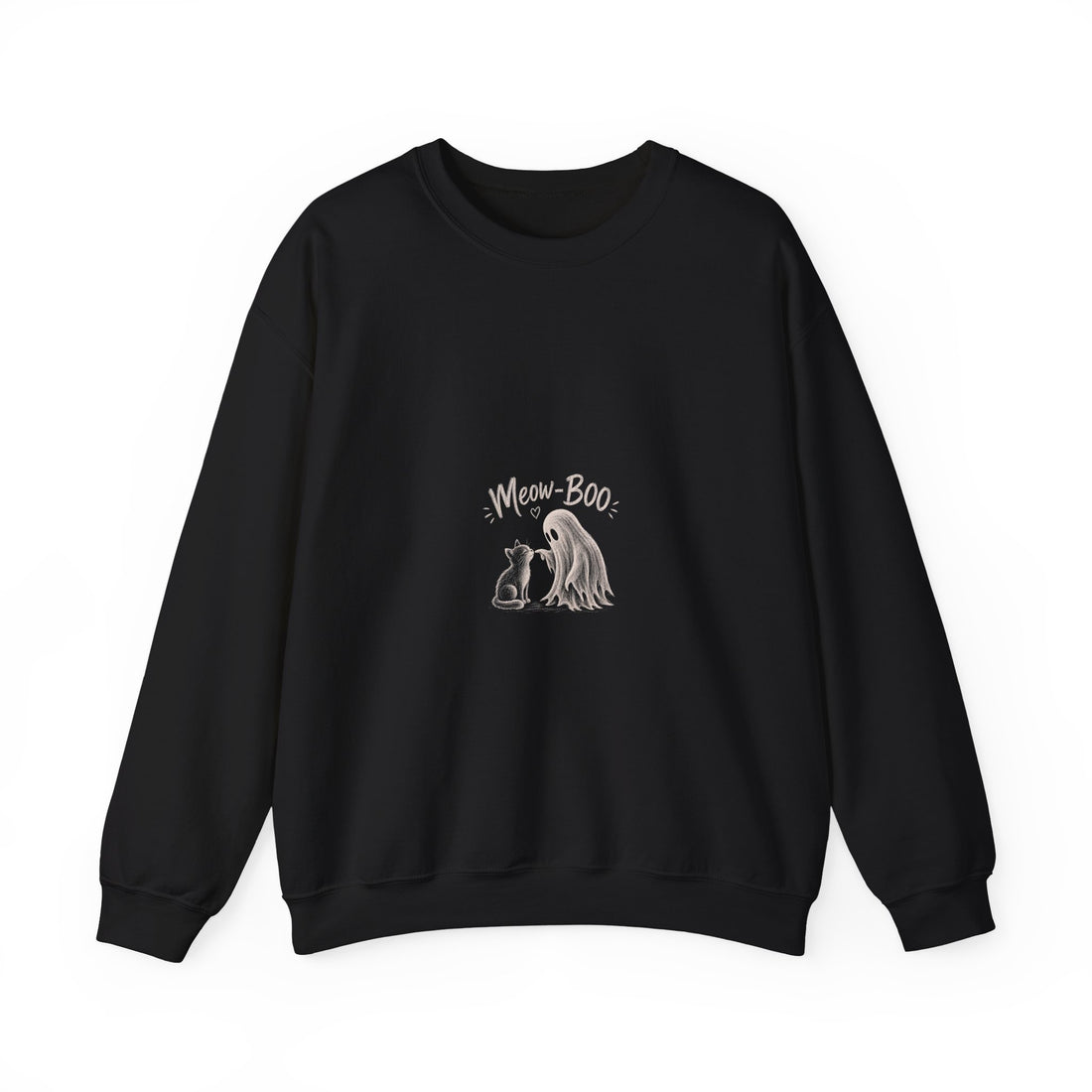 Crewneck Sweatshirt - Cute 'Mom + Boo' Minimalist Dog Mom Design