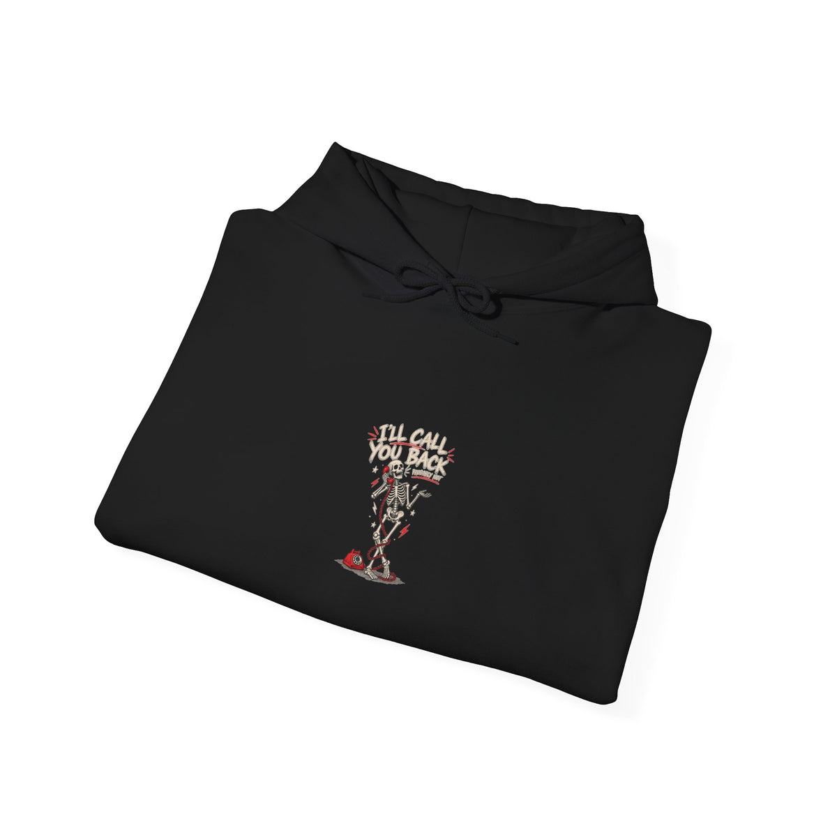Hoodie — Tiny Bonsai Skull Design (Skull & Flowers)