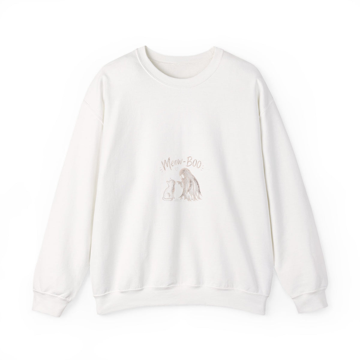 Crewneck Sweatshirt - Cute 'Mom + Boo' Minimalist Dog Mom Design