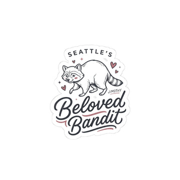Beloved Bandit Raccoon Kiss-Cut Stickers | Seattle mascot, meme wildlife