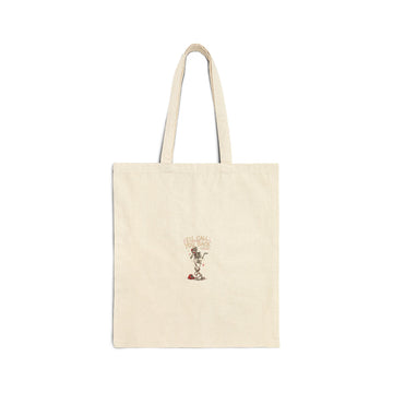 Cute Vintage Cat Tote Bag — "Be Kind" Cotton Canvas Shopper