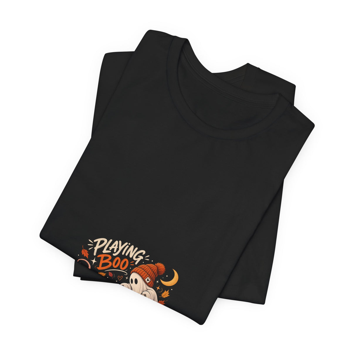 Halloween Raccoon & Ghost Tee - Playfully Boo Pumpkin Shirt