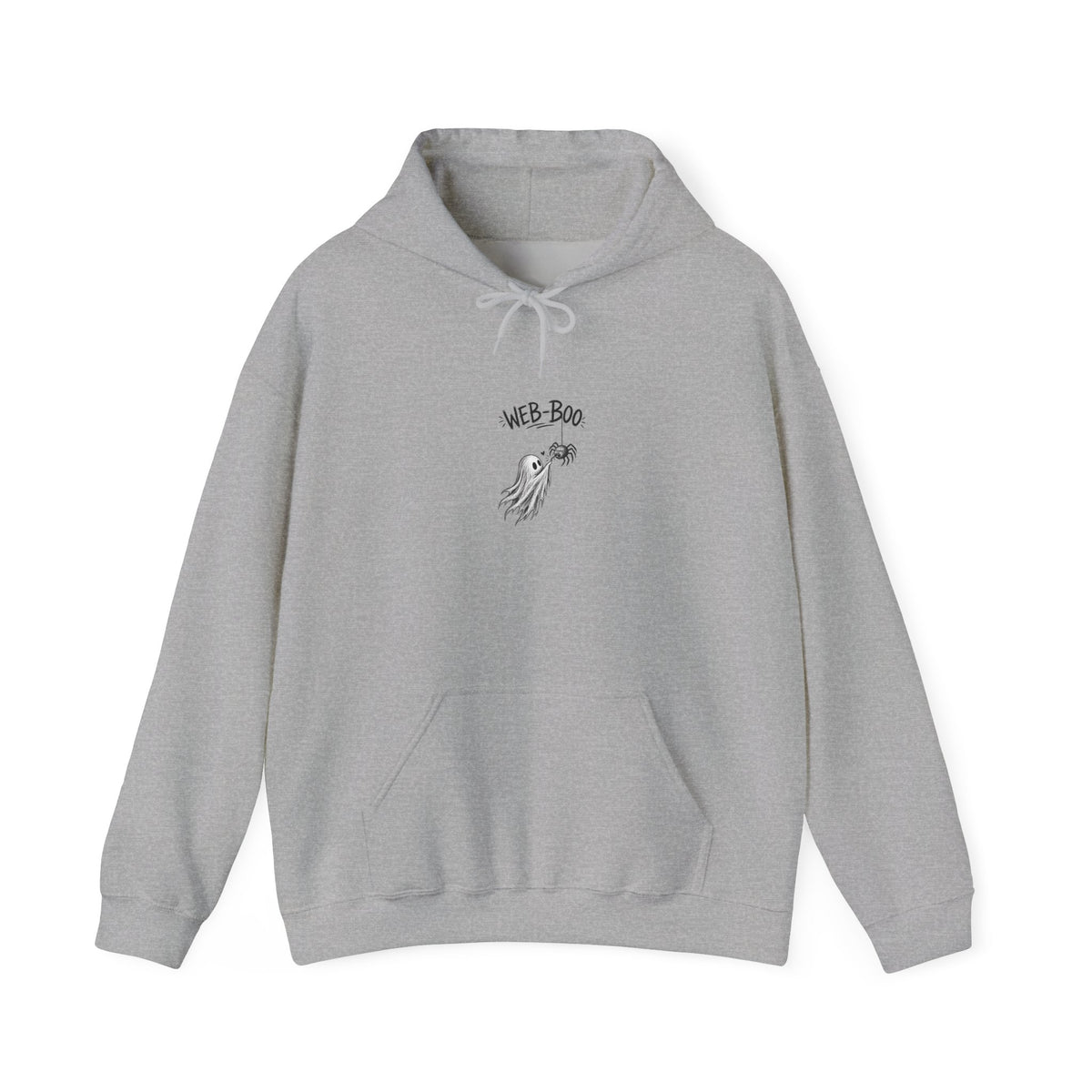 Ghost 'Wee Boo' Hoodie — Cute Minimal Halloween Sweatshirt