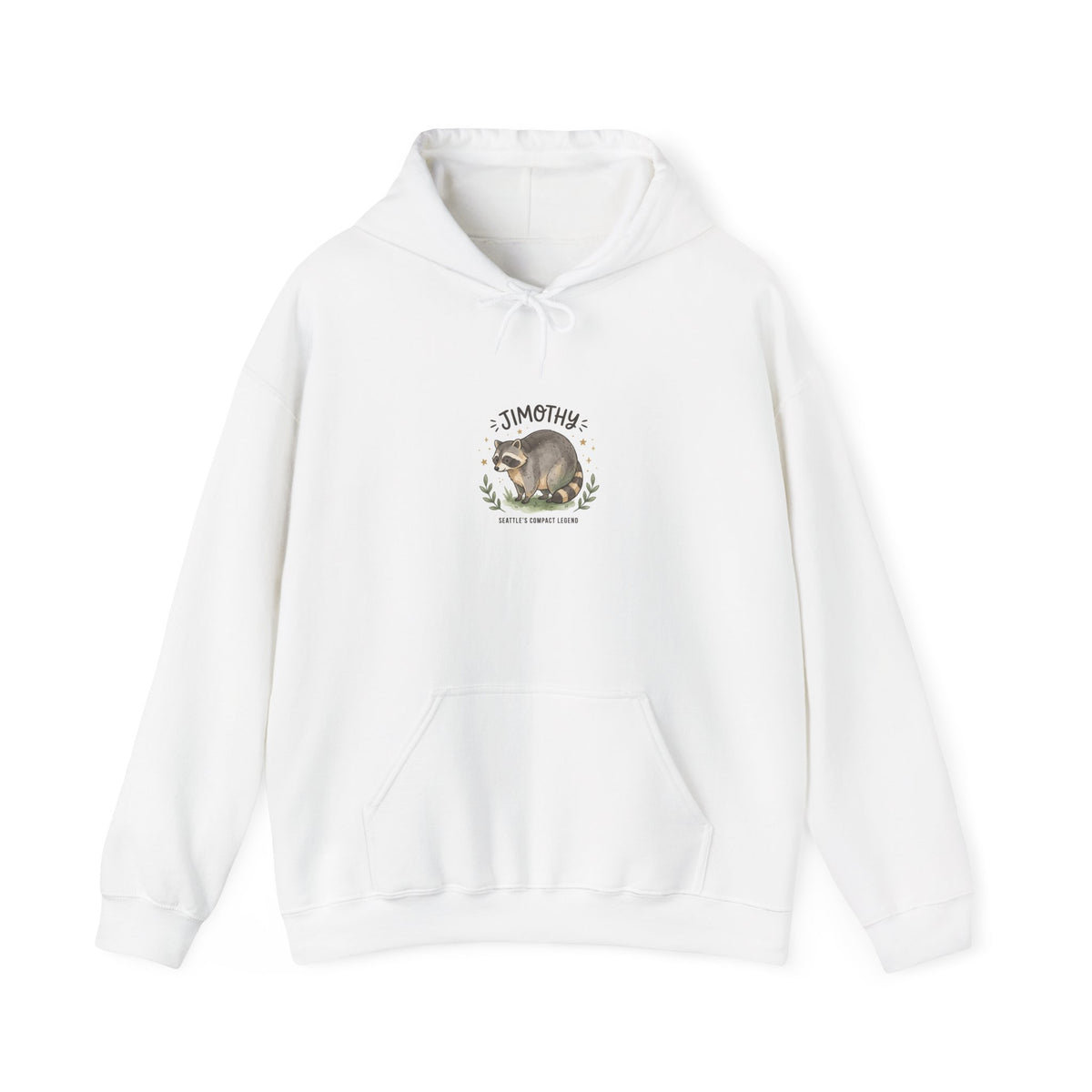 Seattle Raccoon Illustration Hoodie | Jimothy-Inspired Viral Raccoon, Wholesome Meme Style