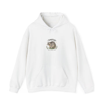 Seattle Raccoon Illustration Hoodie | Jimothy-Inspired Viral Raccoon, Wholesome Meme Style