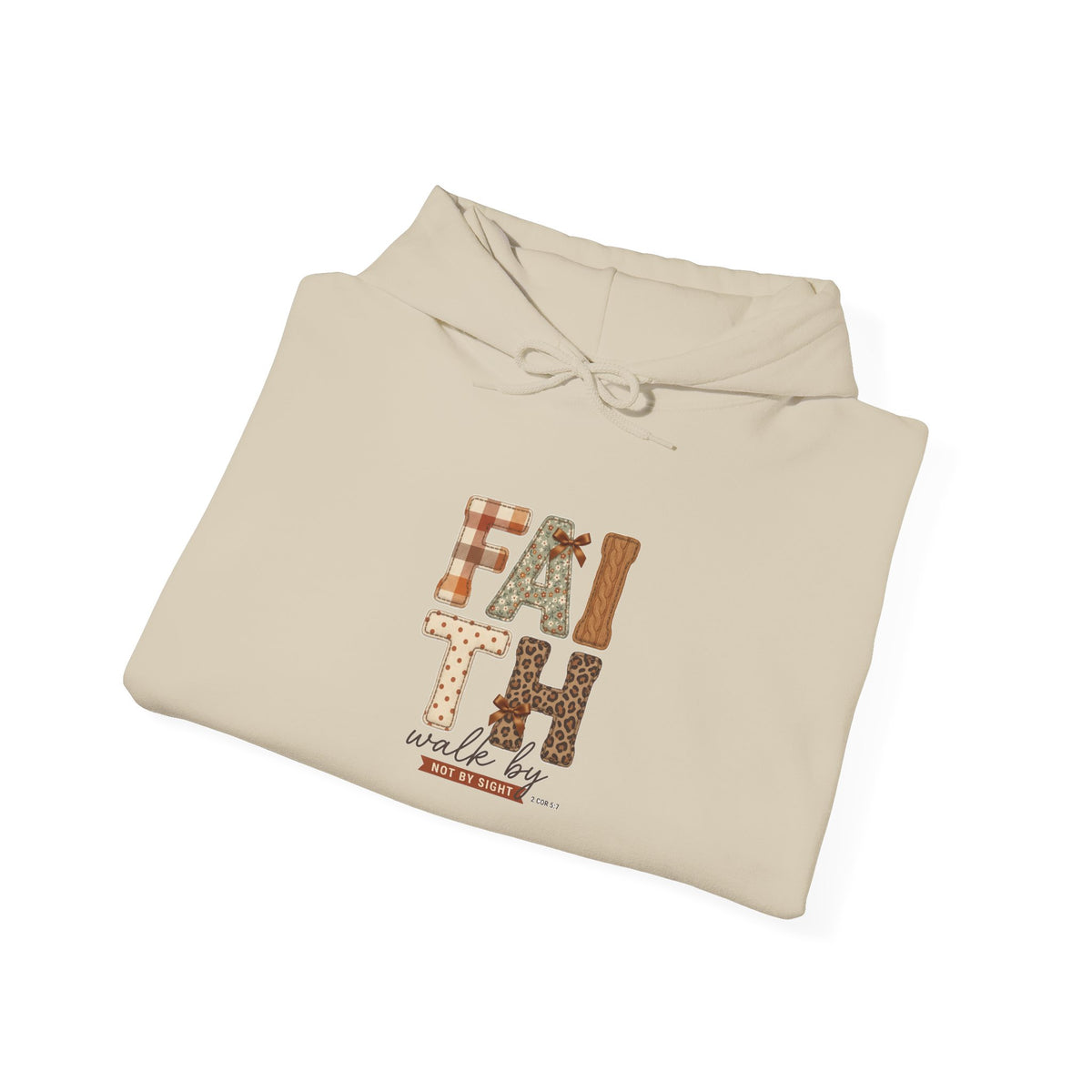 Faith in Autumn Hoodie | Christian Fall Scripture, Leaves & Pumpkin Design