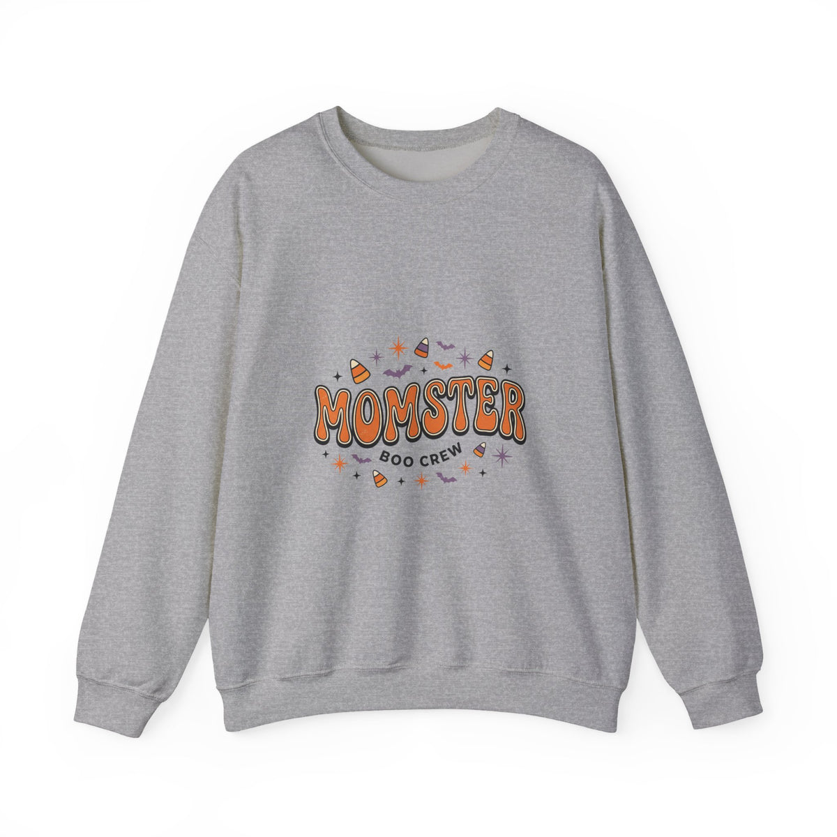 Momster Boo Crew sweatshirt | Halloween mom pullover, spooky lettering