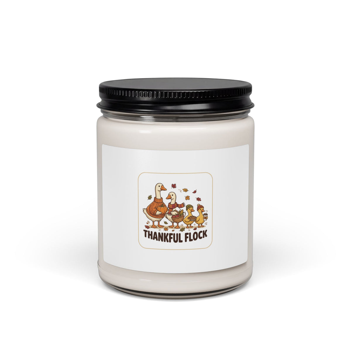 Thankful Flock Turkey Candle | Thanksgiving soy candle, pumpkin spice