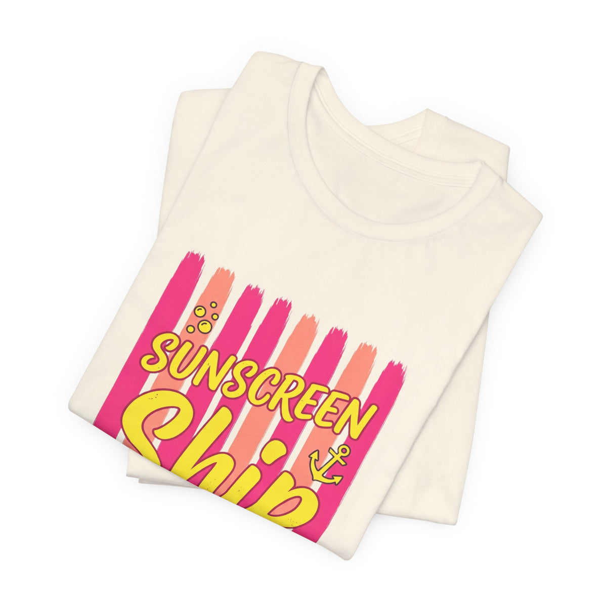 Sunscreen Ship Repeat Tee | Cruise Vacation Shirt, Nautical Tropical
