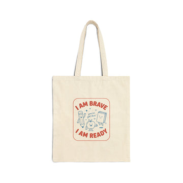 I Am Brave I Am Ready tote | First Day of School, Grade Keepsake