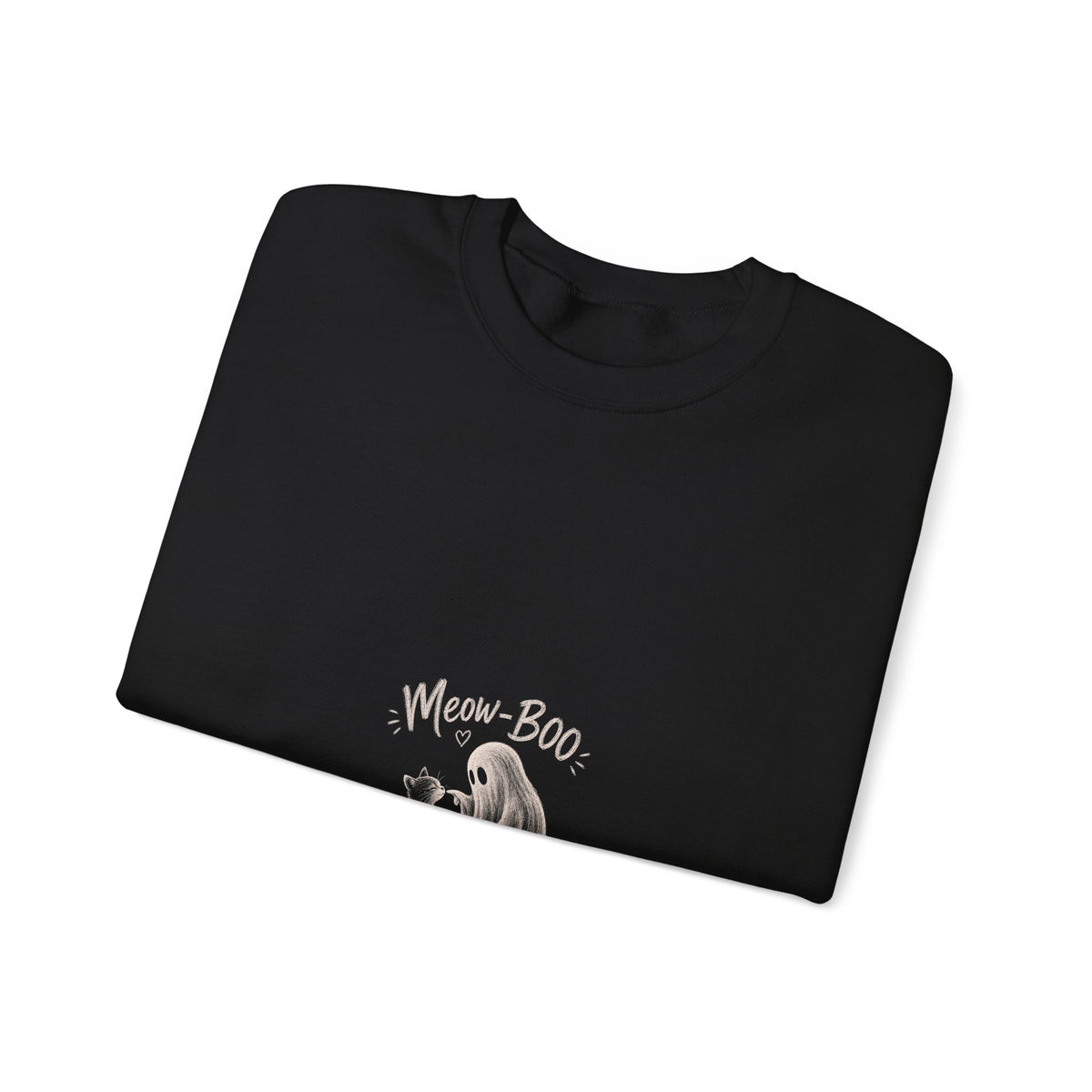 Crewneck Sweatshirt - Cute 'Mom + Boo' Minimalist Dog Mom Design