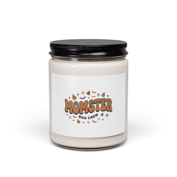 Momster Boo Crew Candle | Halloween Soy Candle, Spooky Mom Graphic