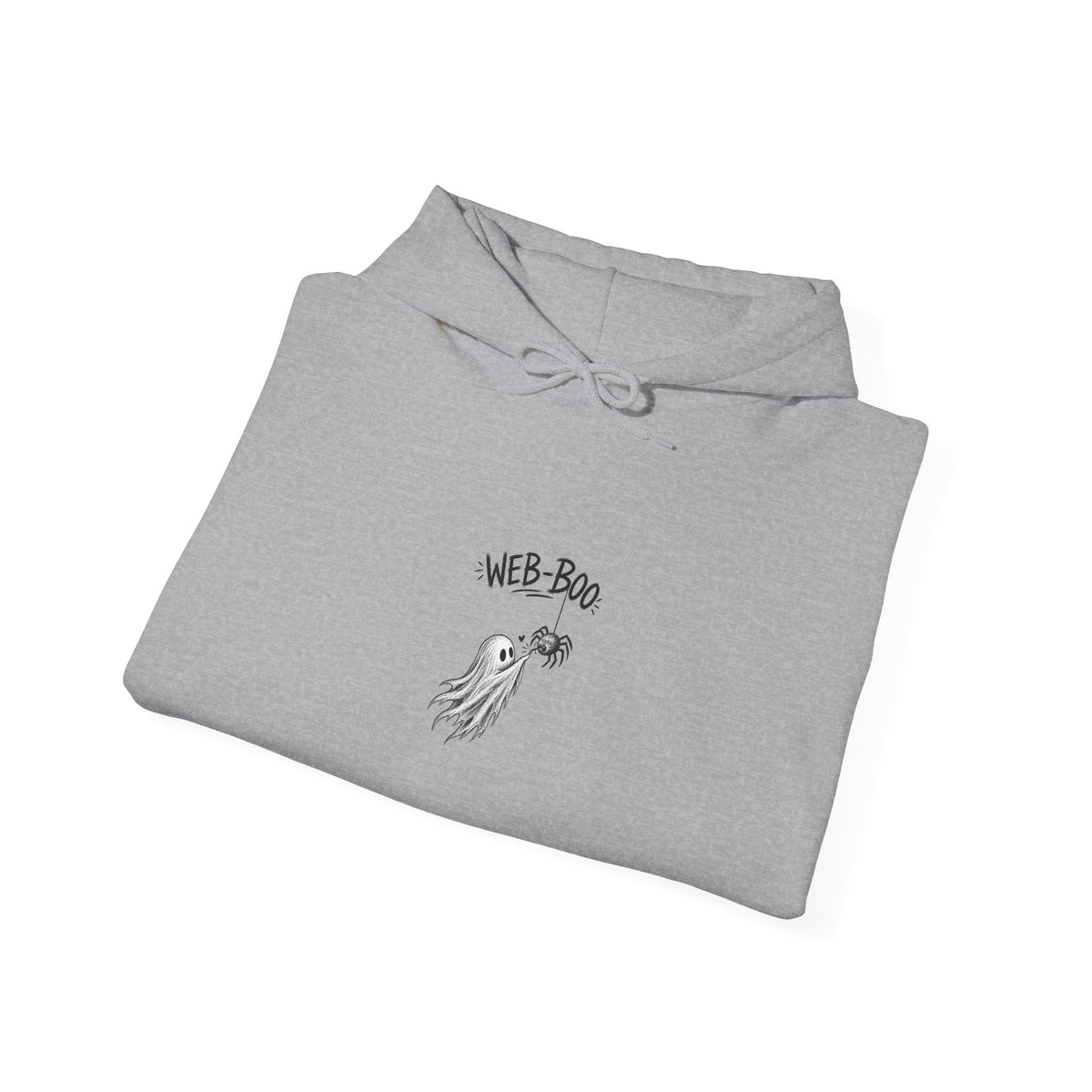 Ghost 'Wee Boo' Hoodie — Cute Minimal Halloween Sweatshirt