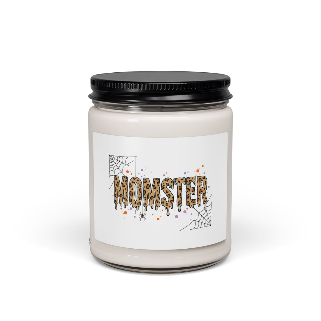 Momster Halloween Leopard Lettering Candle | Soy Scented Candle