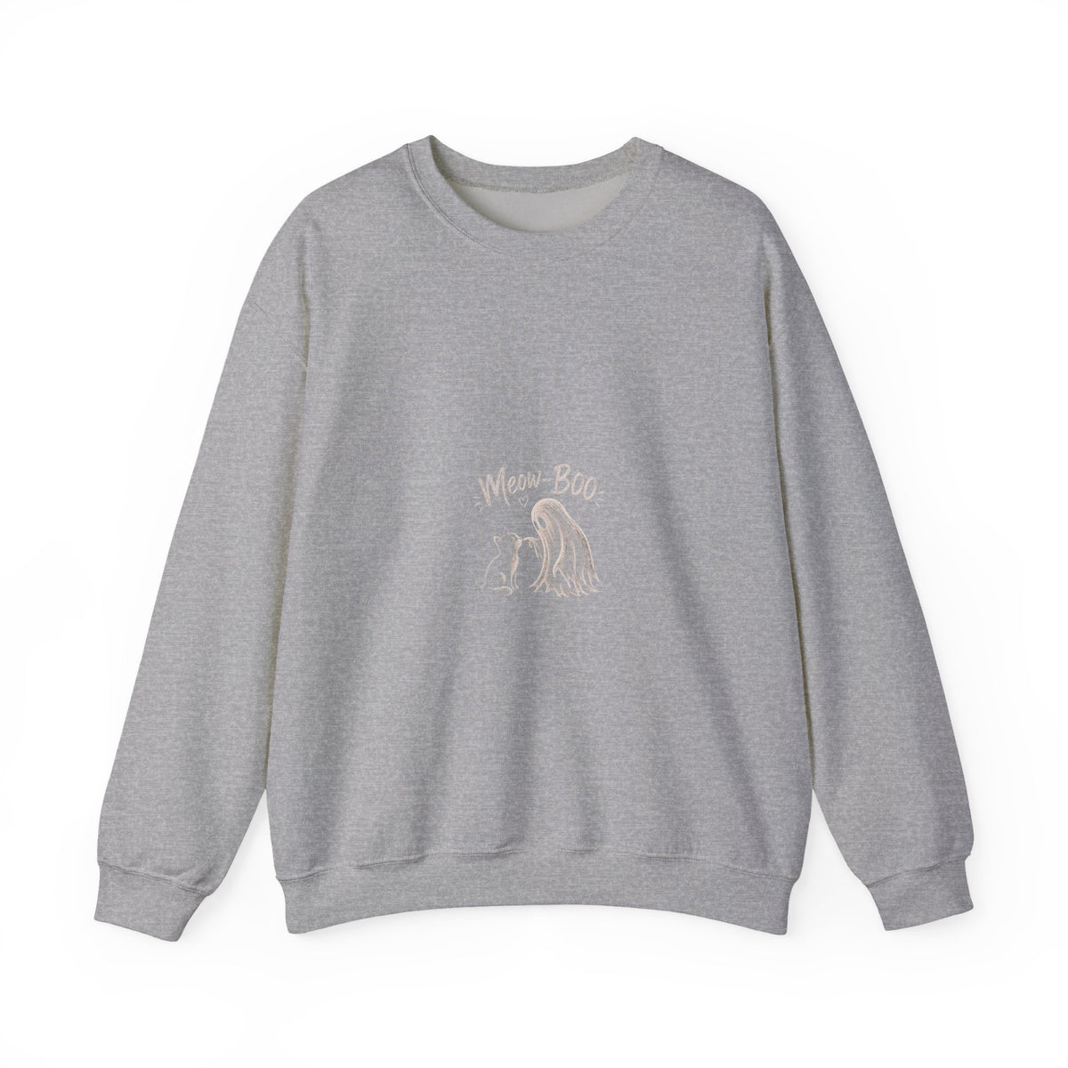Crewneck Sweatshirt - Cute 'Mom + Boo' Minimalist Dog Mom Design