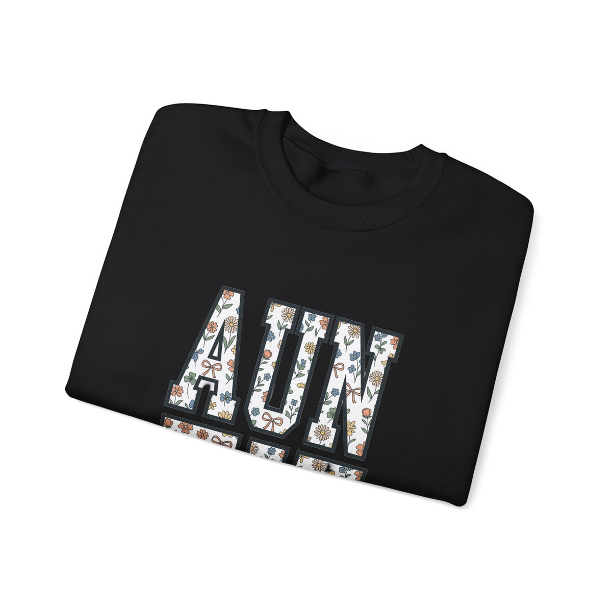 AUNTIE Floral Block Sweatshirt | Auntie Crewneck, Family Role Apparel