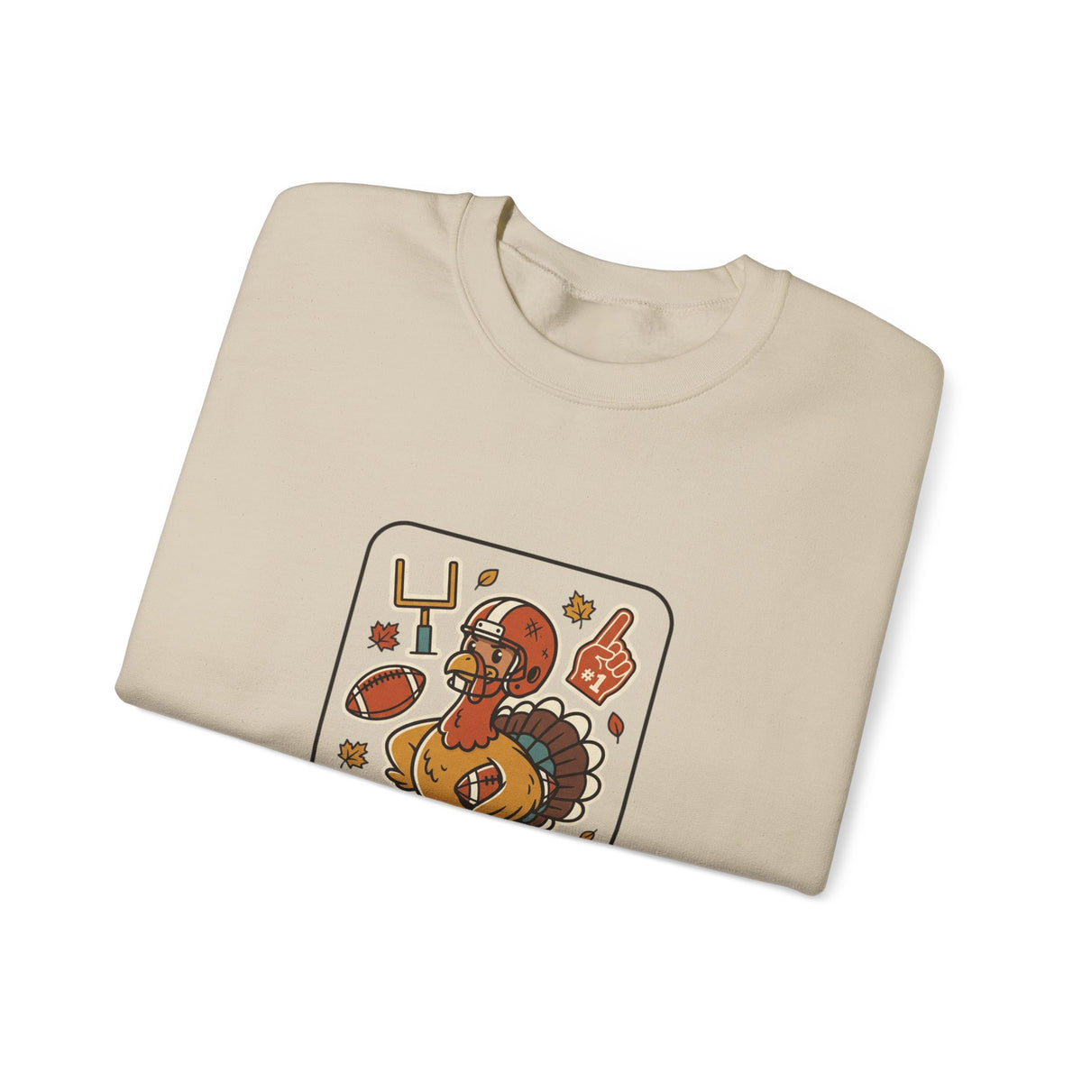 Turkey Bowl MVP Sweatshirt | Thanksgiving Football, Pumpkin & Fall Leaves