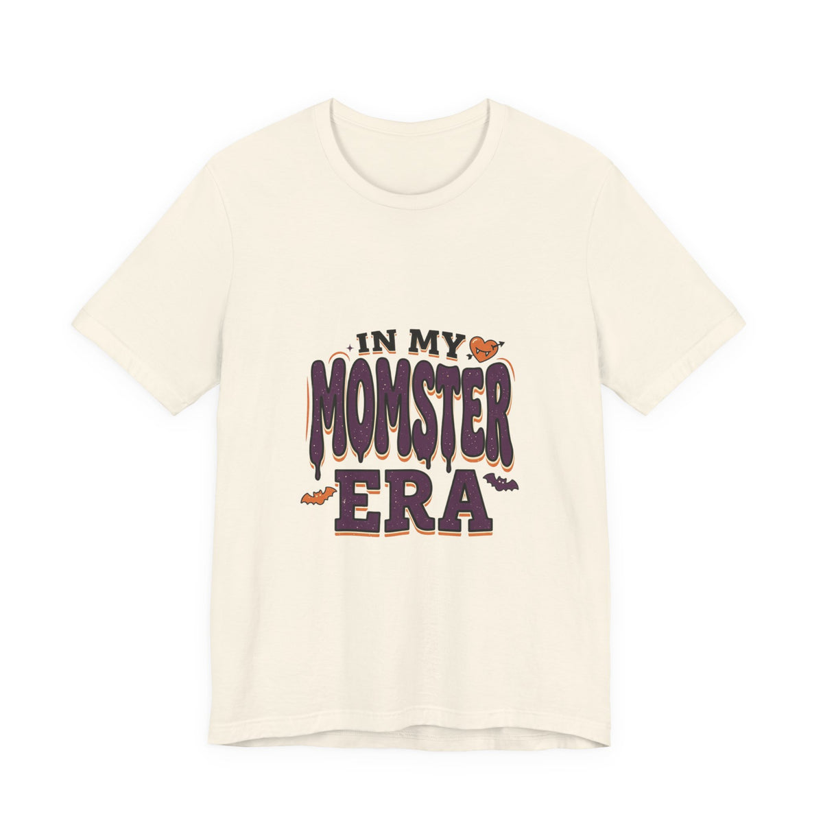 In My Momster Era T-Shirt | Halloween Momster, Drip Lettering, Bats