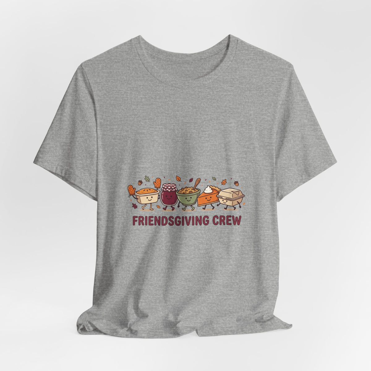 Friendsgiving Crew Tee | Thanksgiving Turkey, Pumpkin Pie, Fall Leaves