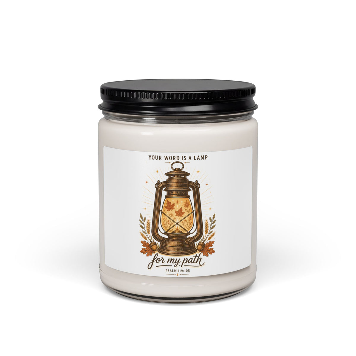 Your Word Is a Lamp Soy Candle | Christian Autumn, Psalm 119:105