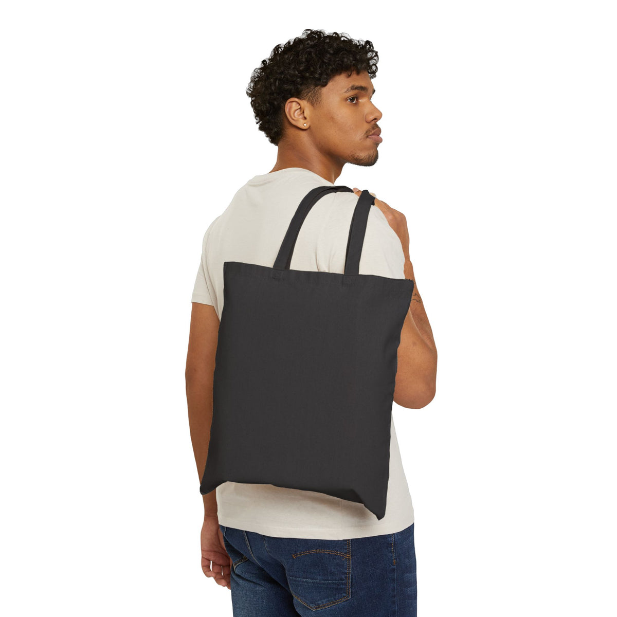 Tote Bag — Cute ‘Wee Boo’ Ghost Cotton Canvas Tote