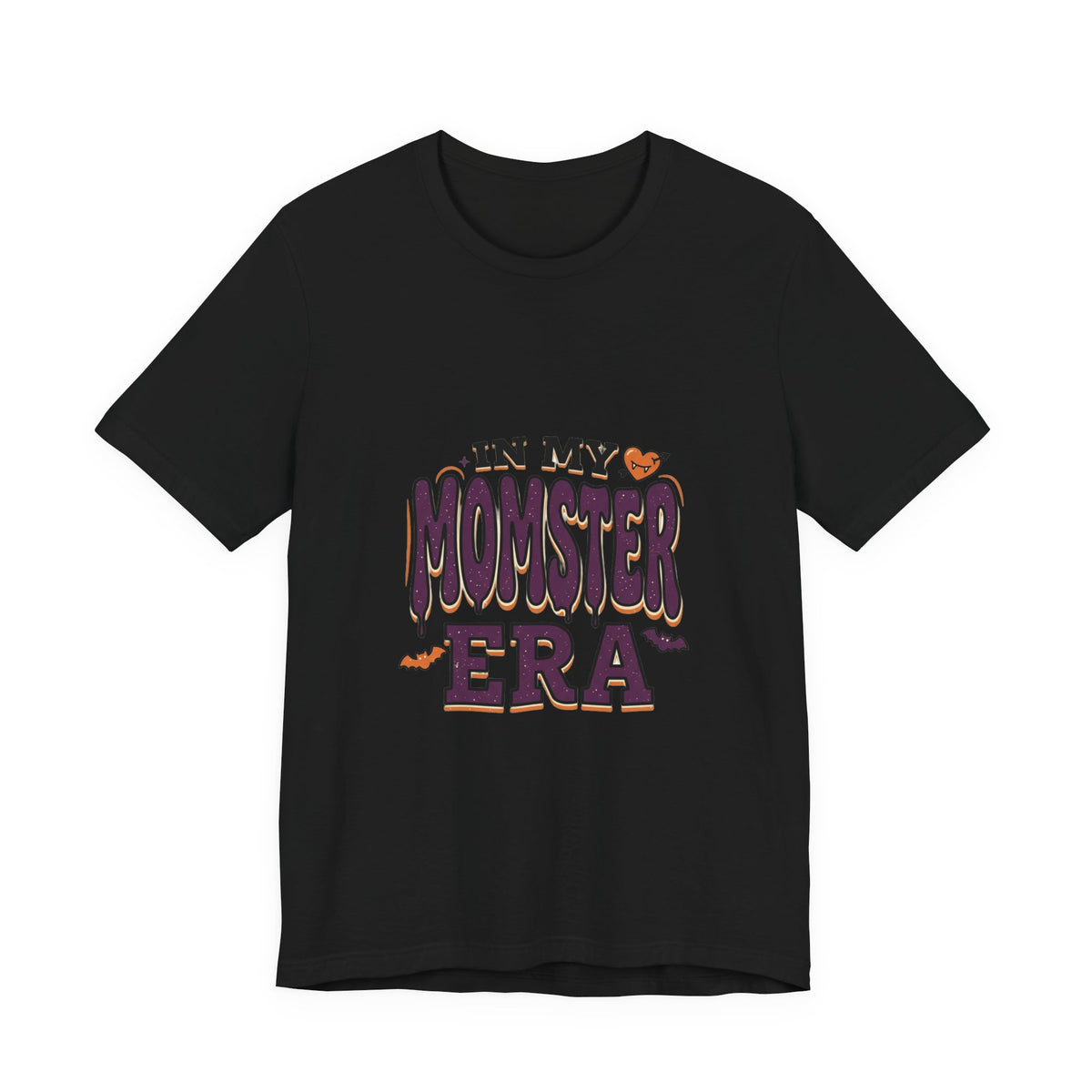 In My Momster Era T-Shirt | Halloween Momster, Drip Lettering, Bats