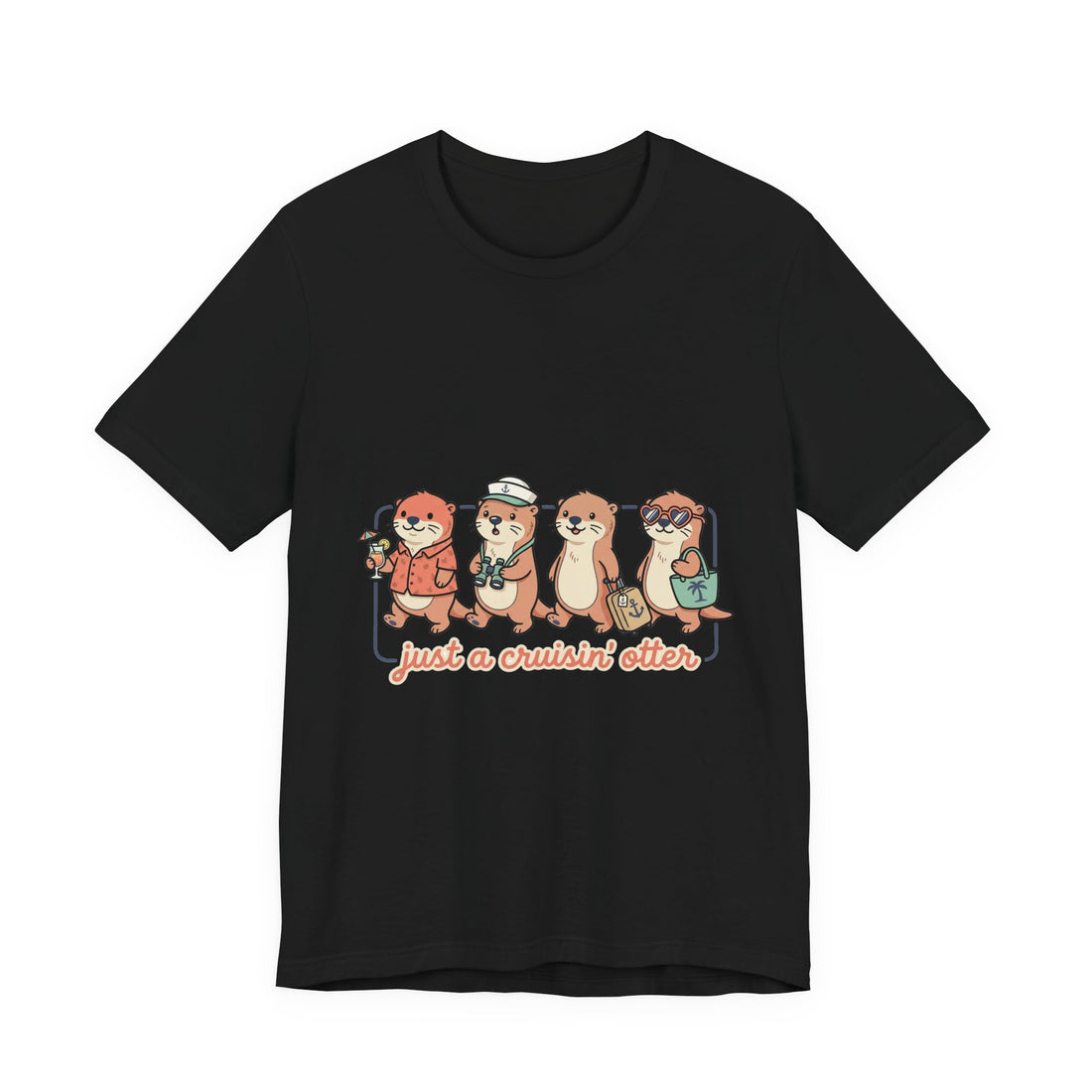 Crusin' Otters Tee | Cruise Vacation Shirt, Nautical Tropical Family Tee