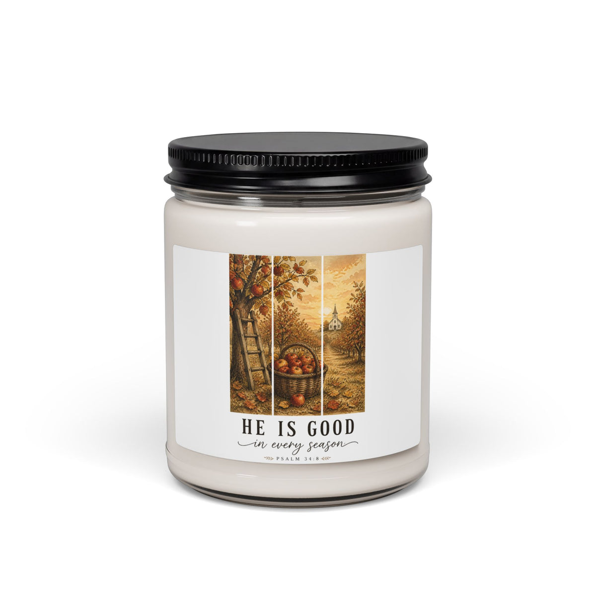 He Is Good Fall Barn Candle | Soy Candle, Christian Autumn