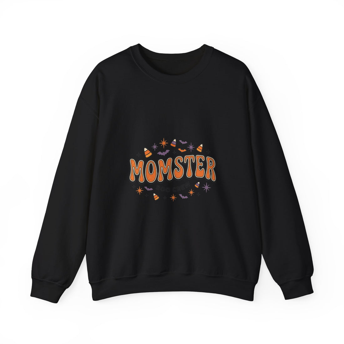 Momster Boo Crew sweatshirt | Halloween mom pullover, spooky lettering