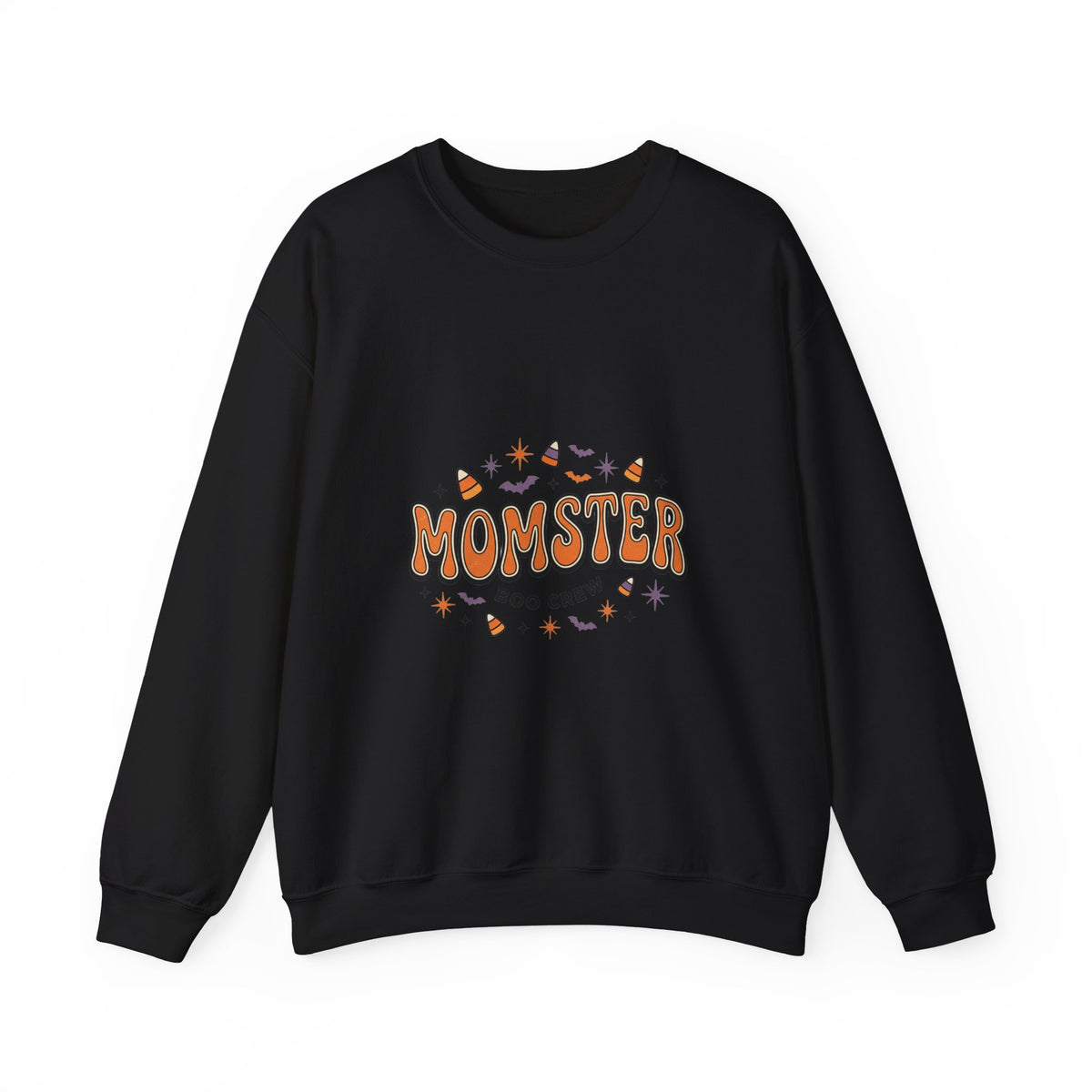 Momster Boo Crew sweatshirt | Halloween mom pullover, spooky lettering
