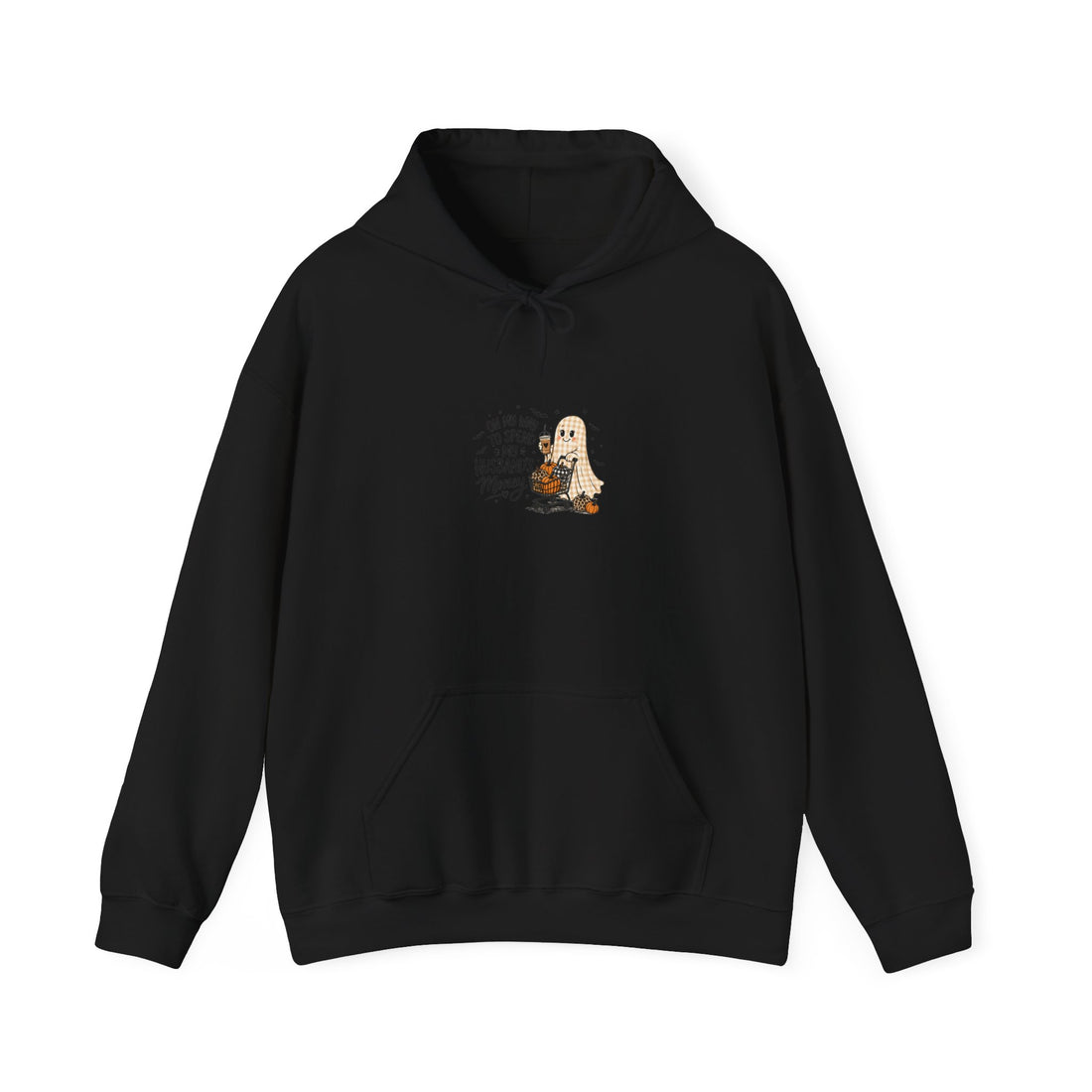 Halloween Dog Ghost Hoodie — "Trick or Treat?" Graphic Pullover
