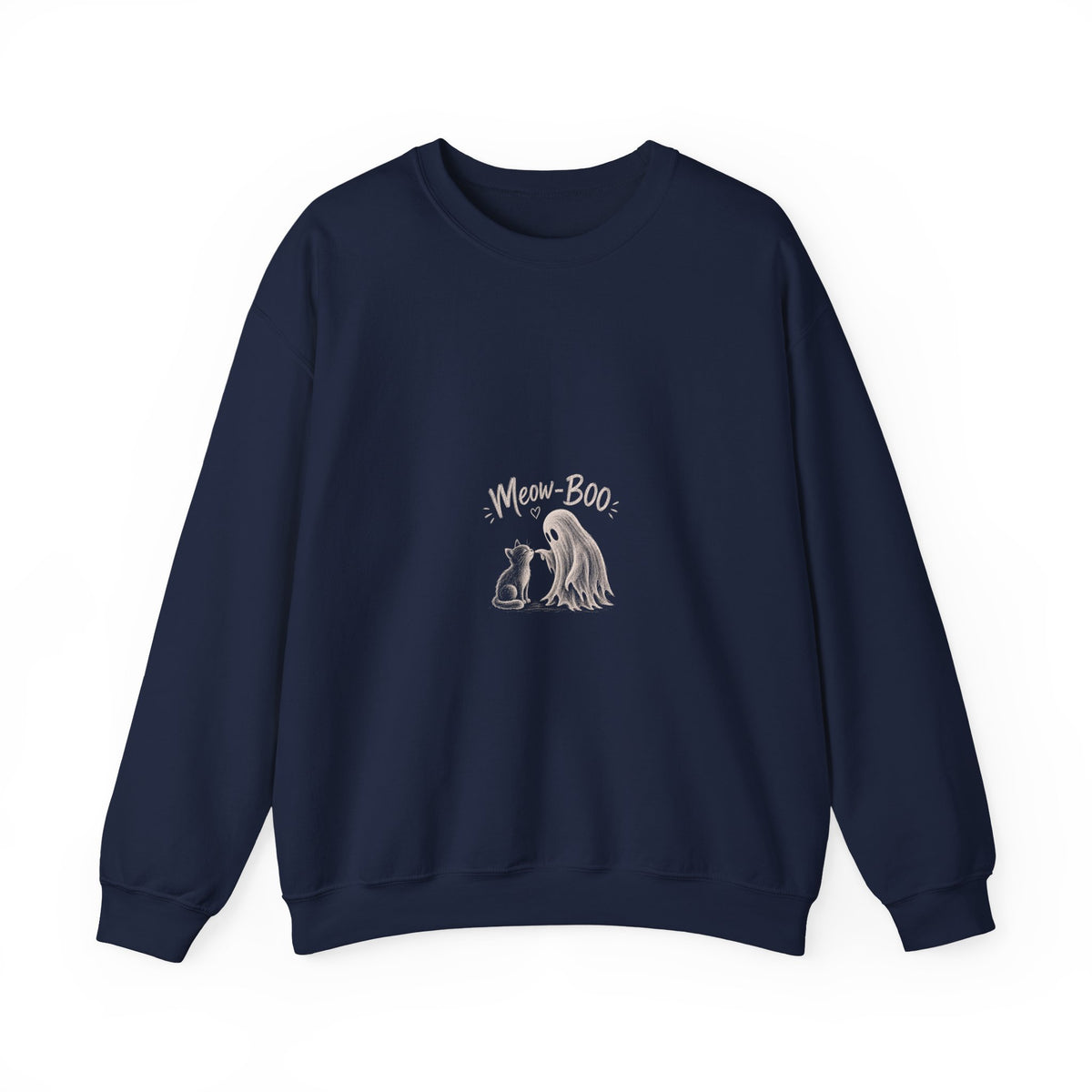Crewneck Sweatshirt - Cute 'Mom + Boo' Minimalist Dog Mom Design