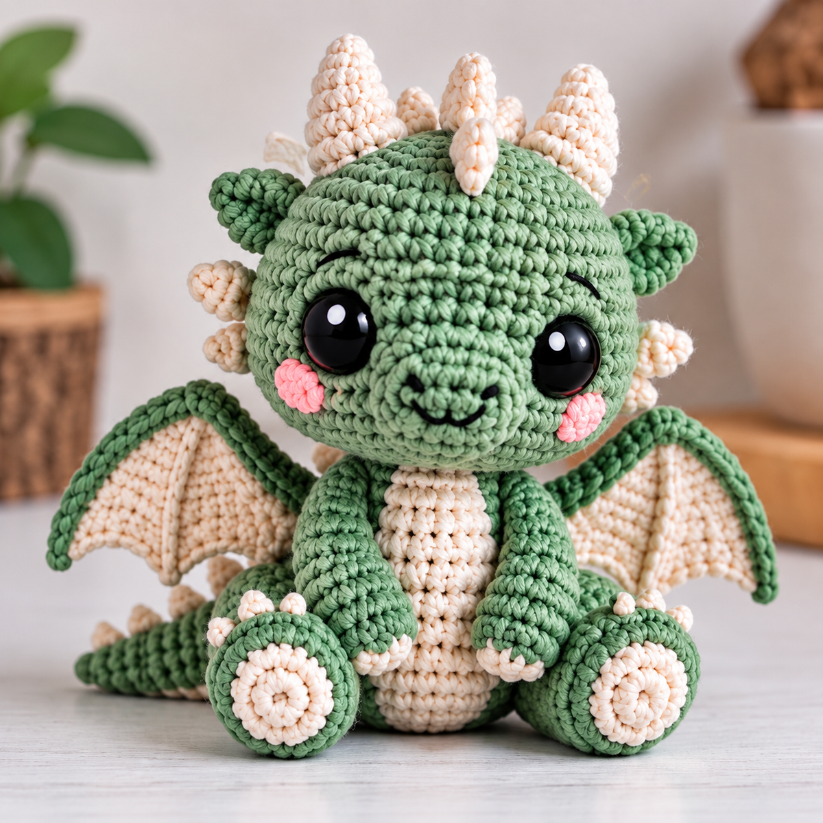 Baby Dragon Amigurumi Crochet Pattern PDF | Cute Fantasy Dragon | DIY Crochet - Yilzoo