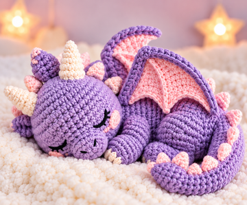 Baby Dragon Crochet Pattern PDF | Cute Dragon Amigurumi | Fantasy Crochet - Yilzoo